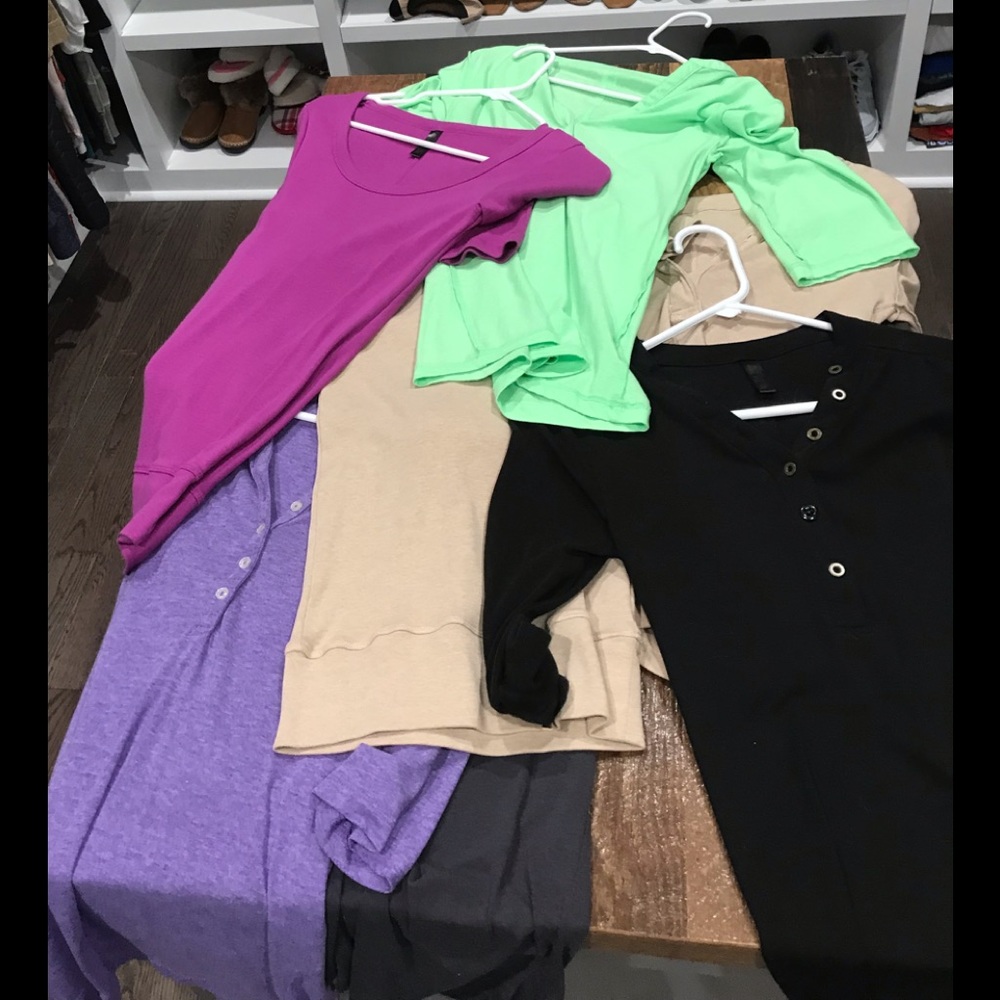 6 Victoria secret Elbow sleeve top bundle